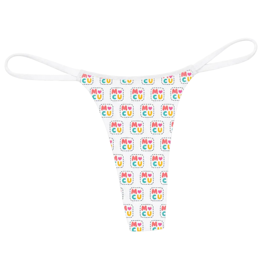 Custom printed thong